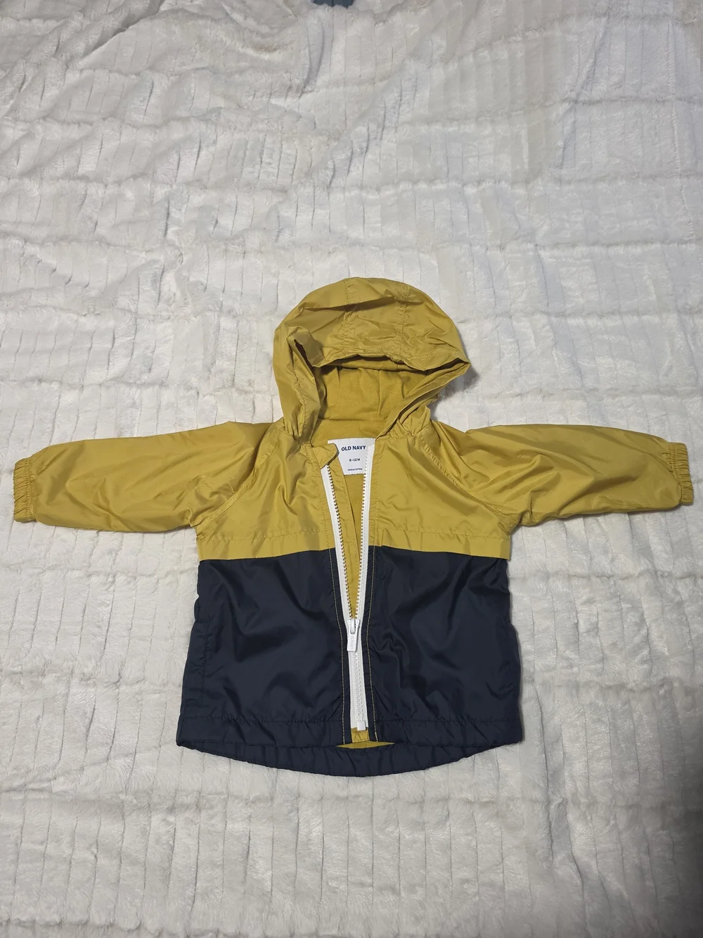 Old Navy Infant Yellow Hooded Jacket